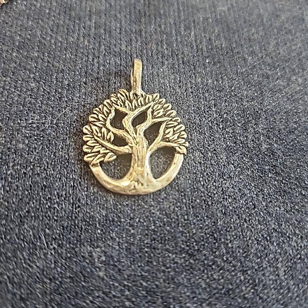 SILVER Air & anchor Tree Of Love Pendant